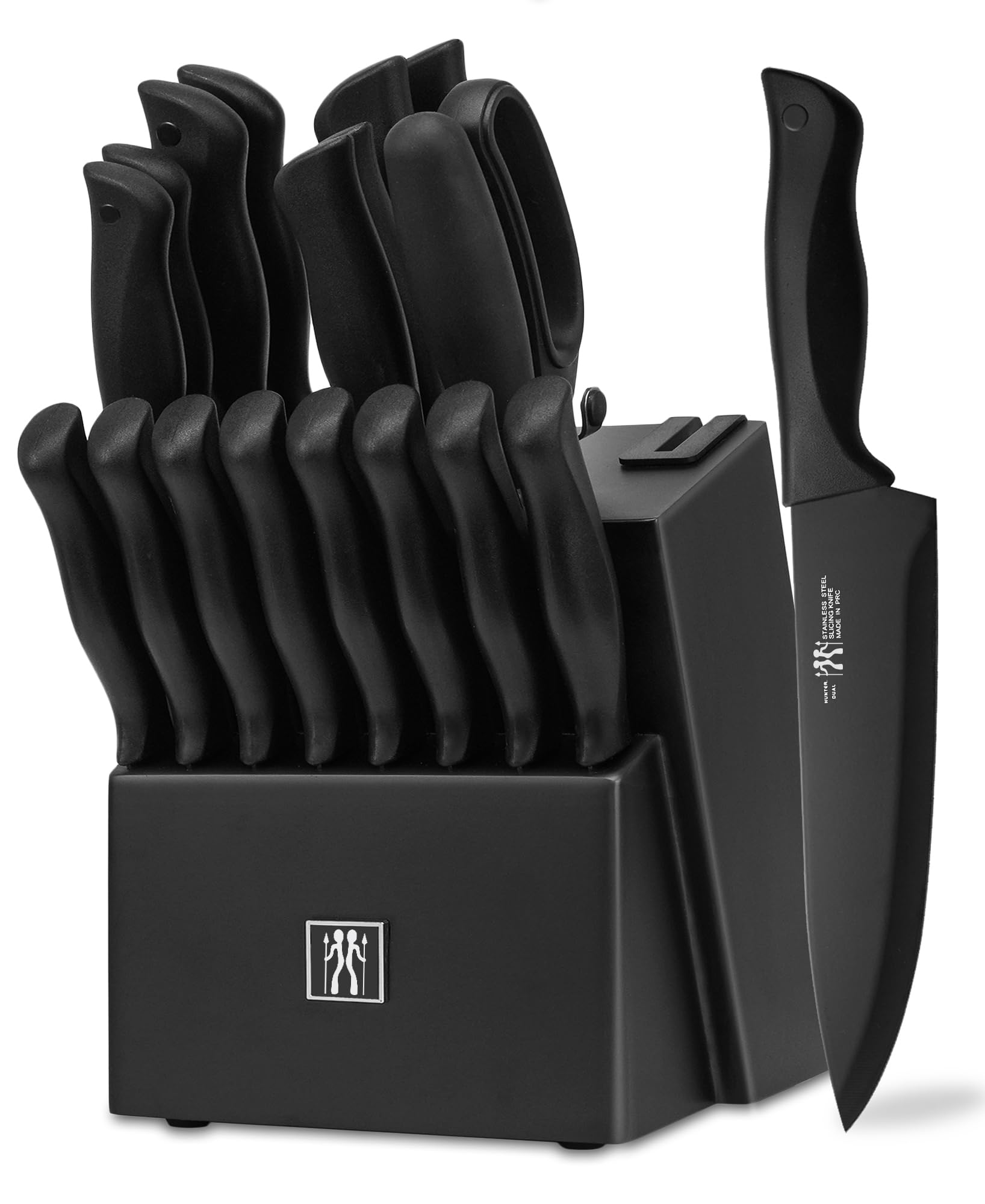 武*一様 Hunter Dual シェフナイフ 12本セット HUNTER.DUAL HUNTER Knife Set, Dishwasher Safe Kitchen Knife Set